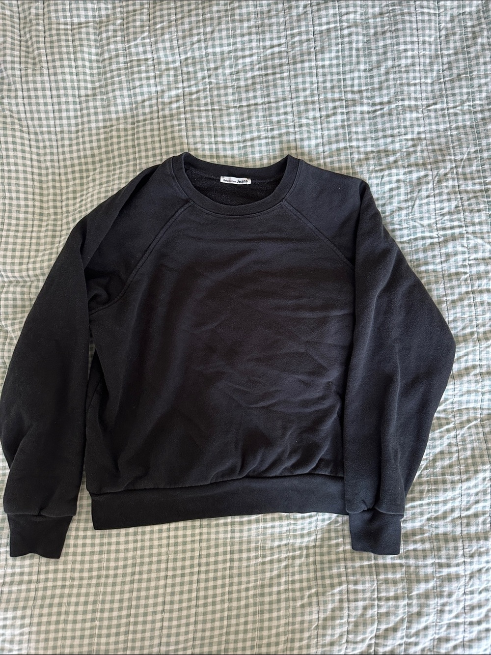 Reformation Black Men's Crewneck Sweatshirt